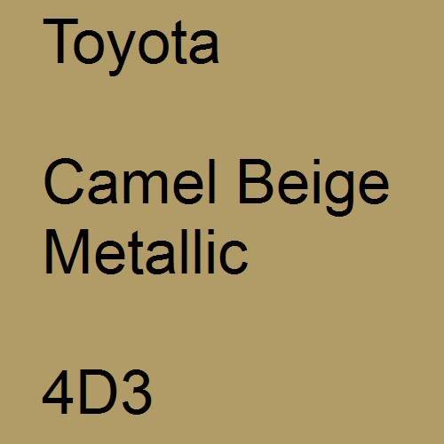 Toyota, Camel Beige Metallic, 4D3.